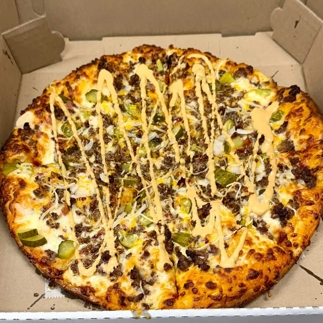 Cheeseburger Pizza.