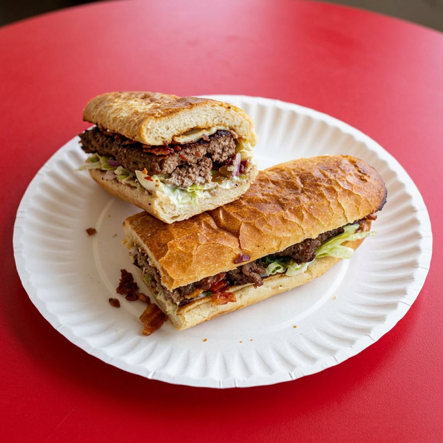 Bacon Burger Submarine.
